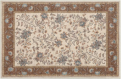 GarveeHome Small Brown Entryway Rug 2x3 Washable Front Door Rug Doormat | Low - Image 8