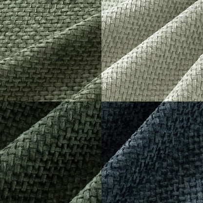MIULEE Soft Decorative Chenille Pillow Covers Green Navy 16x16 Pack of 4 | - Image 2