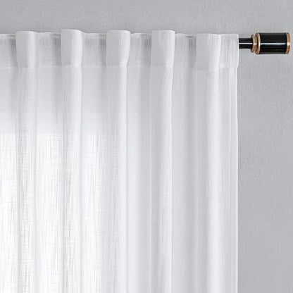 MYSKY HOME Patio White Curtains - Image 7