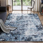 Rugflix 4x6 Area Rugs for Living Room, Washable Navy Blue Dark Rug | Machine by RugflixAreaRugs
