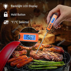 ThermoPro TP01A Instant Read Meat Thermometer with Long Probe Digital Food Cooking Thermometer for Grilling BBQ Smoker Grill Kitchen Oil Candy Thermometer