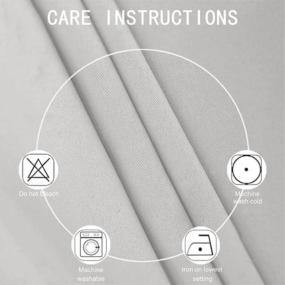 Light Grey Blackout Curtains 34 x 63 Inch Length/Set of 2 Curtain - Image 4