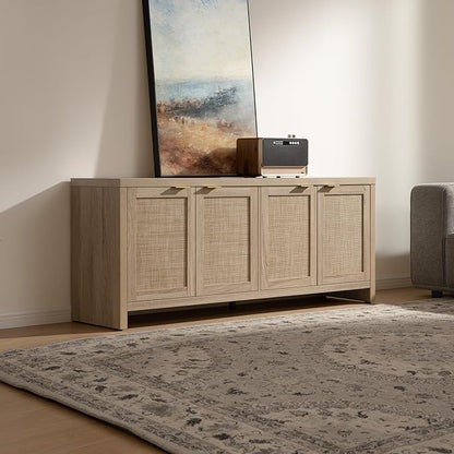 SICOTAS TV Stand for Living Room Boho Entertainment Center for Bedroom - Image 6