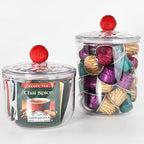 Coffee Pod Holder with Lid,Clear Plastic K Cup Organizer Holder Coffee Capsule Filter Storage Container Home or Office Counter Organizer Bar Accessories With 50Pcs Stickers-1400ml