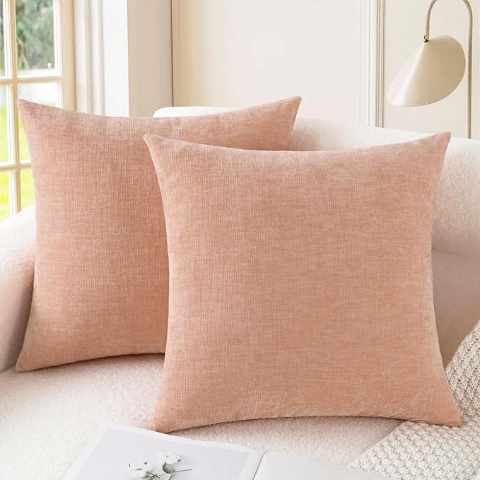 CaliTime Decorative Couch Throw Pillow Covers 26 X 26 Inches Dusty Pink | Pack by CaliTime