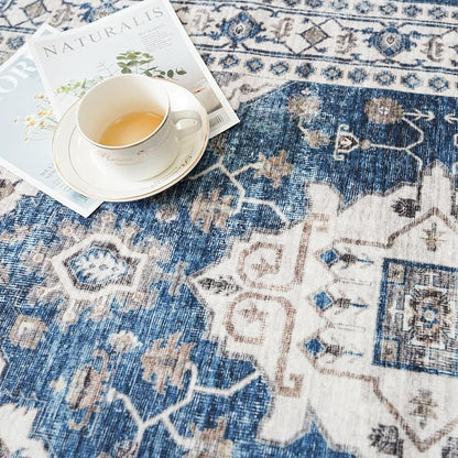 2x3 Washable Vintage Area Rug: Indoor Soft Entryway Rug - Image 5