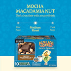 Kauai Coffee Mocha Macadamia Nut Flavor - Compatible with K-Cup Brewers, 10 CT (Pack of 6)