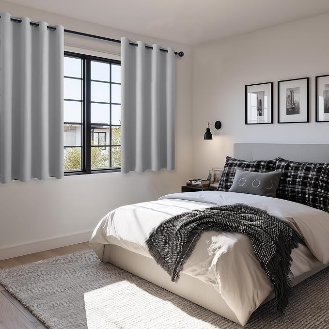 Blackout Curtains for Bedroom, 52 x 54 Inch, 2 Panels | Thermal Insulated & - Image 6