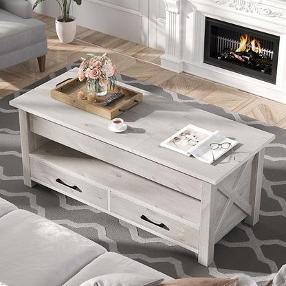 Seventable Coffee Table, 47.2" Lift Top Coffee Table - Image 2