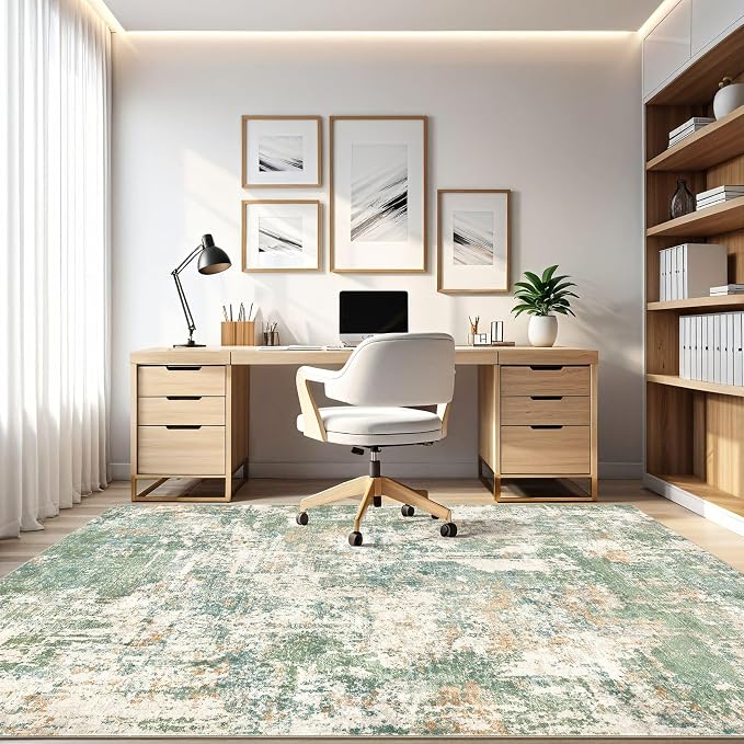 LOONGRUG 8x10 Area Rugs Washable Large Neutral Modern Living Room Rug | - Image 8