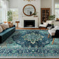 RELEANY Washable Area Rug, Teal | Non-Slip, Water Repellent, Pet Friendly by RELEANY