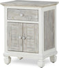 Sea Winds Trading Islamorada Nightstand 1 Drawer 2 Door Two-Tone Distressed by LineageCollections