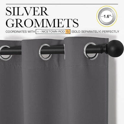 NICETOWN Thermal Insulated Grommet Blackout Curtains - Image 2