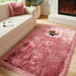 AMTOVO Faux Fur Sheepskin Rug for Living Room, 4 x 6 ft Blush Pink Fluffy Area by AMTOVO