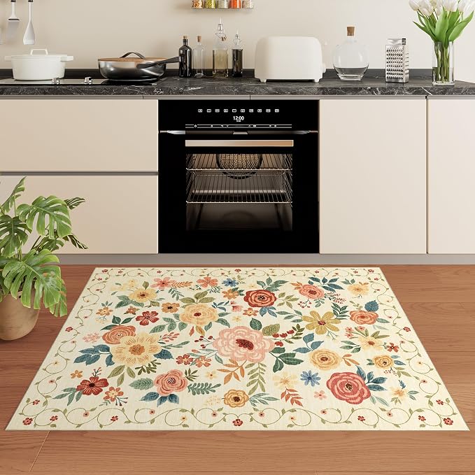 DUKINO 2x3 Entryway Rug, Door Mat Soft Washable Rug Non Slip, Non-Shedding - Image 8