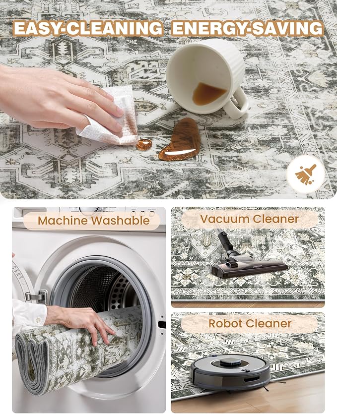 Kitchen Runner Rug Non Slip Washable Rugs 2.5x8, Carpet Runner - Image 8