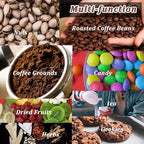 Coffee Bags with Valve (50 PCS,8oz/0.5lb) Holographic High Barrier Aluminum Foil Flat Bottom Standing Coffee Beans Storage Packaging Bags, Reusable Heat Seal Side Zipper Pouches for Small Business