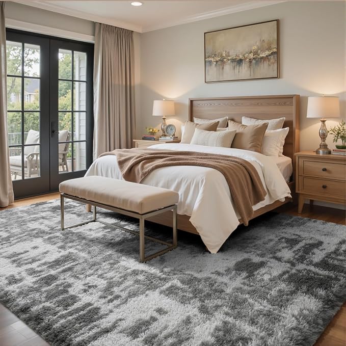 9x12 Ft Extra Large Shag Rugs for Living Room, Ultra Soft Fluffy Furry Area - Image 3
