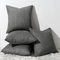 Topfinel Dark Grey Throw Pillow Covers Set of 4, Soft Velvet Modern by Topfinel