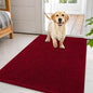 OLANLY Dog Door Mat for Muddy Paws 44x32, Super Absorbent Chenille Mud Mat | Red by OLANLY