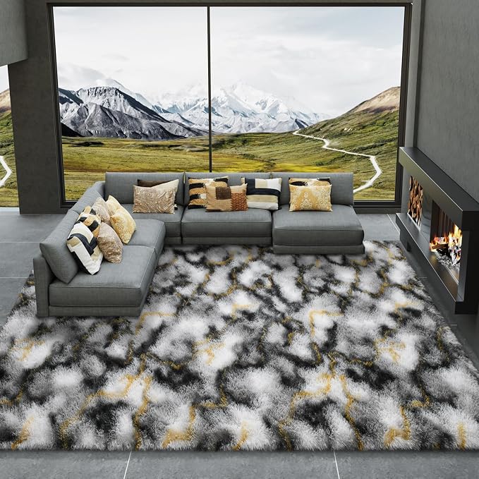 LOCHAS Area Rugs Fluffy Living Room Carpets - Image 2