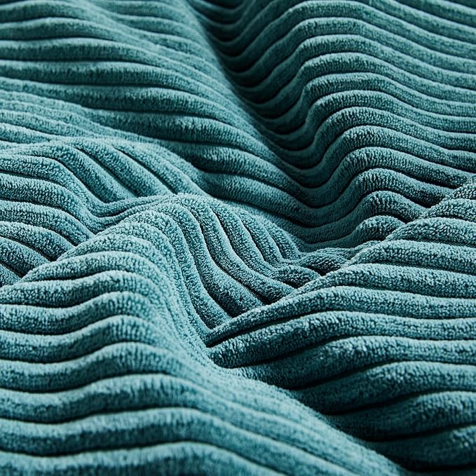 Fancy Homi 2 Packs Teal Decorative Throw Pillow Covers 16x16 Inch - Image 5