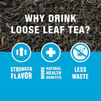 Tiesta Tea - First Flush Darjeeling Black Tea, Loose Leaf, Single Origin Premium Black Tea from India, Pure High-Caffeinated Blend, Makes Hot or Iced & Up to 200 Cups, 16oz Resealable Bulk Pouch