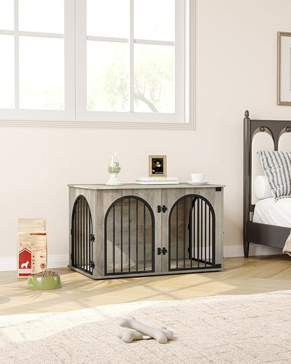 Hzuaneri 39.4" Wooden Dog Crate Furniture, Indoor Dog Kennel Dogs Cage - Image 8