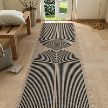 Lahome Modern Rainbow 2x8 Runner Rug, Washable Hallway Kitchen Runner Rugs by Lahome
