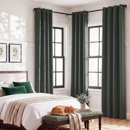 NICETOWN 100% Blackout Curtains 84 inches Long, Pair of Energy Smart & Noise - Image 7