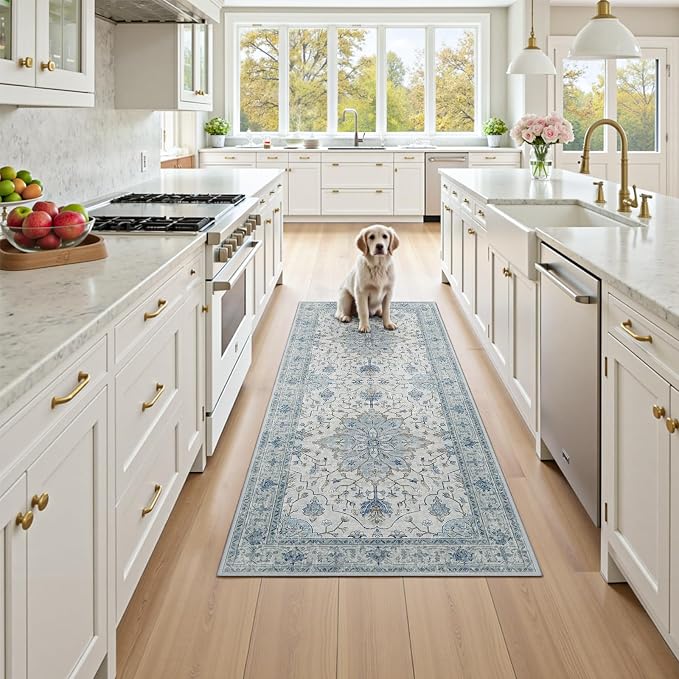 RELEANY Washable Area Rug, Runner 3'x6', Water Repellent, Pet Friendly - Image 2