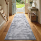 2x8 Tie-dye Light Grey Runner Rug Washable Non-Slip by Unknown