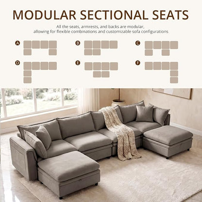 146.4'' Modular Sectional Sofa - Image 5
