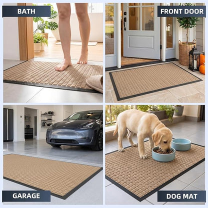 Front Door Mat Outside Entrance, Heavy Duty Waterproof Doormat | 31.5"x20" - Image 8