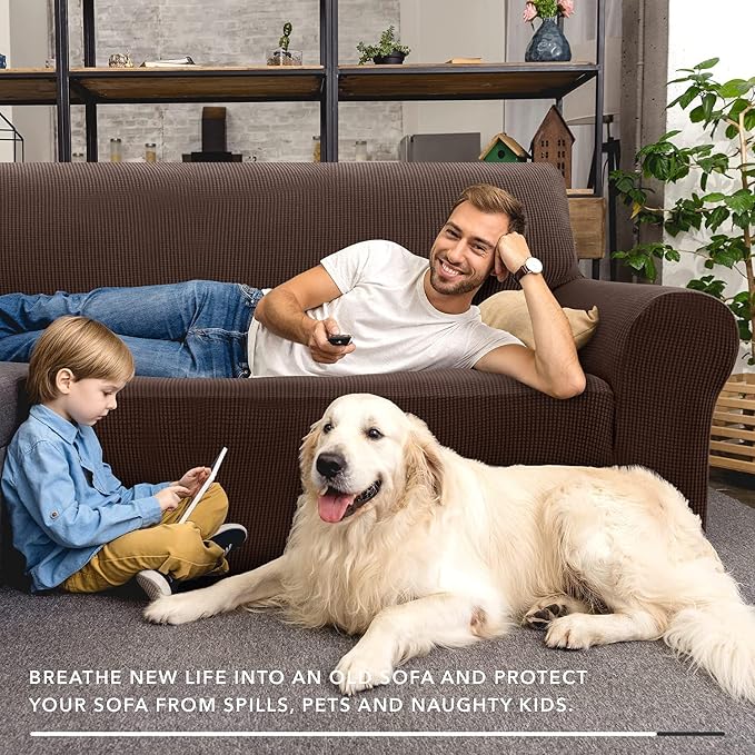 ZNSAYOTX Super Stretch Couch Cover Universal Sofa Covers - Image 8