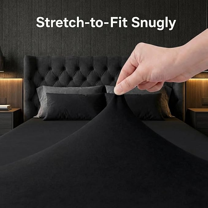 Stretchy Twin Fitted Sheet for 4 Inch Low Profile Mattress - Image 2