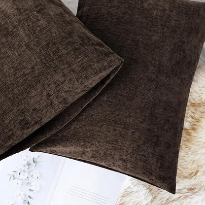 CaliTime Decorative Standard Throw Pillow Covers 26 X 20 Inches Coffee | Pack - Image 6