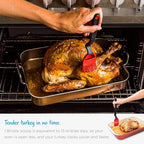Dreamfarm Brizzle 3-In-1 Flexible Silicone Sit-Up Basting, Drizzle, Scooping Brush with In-Built Sauce Resevoir - Black