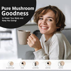 Organic Traditions Mind Fuel Instant Mushroom Coffee Alternative – Caffeine-Free Herbal Mushroom Drink - Organic Lion’s Mane, Maca, Dandelion & Chicory – Focus, Energy & Cognitive Support – 10 Servings – 140g, 7.4oz
