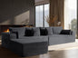 138" Oversized Cloud Sectional Couch, Comfort L Shaped Boneless Couch by VYUXWO