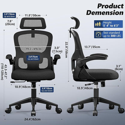 Ergonomic Office Chair, High Back Desk Chair - Image 2
