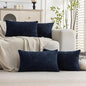 Set of 4 Soft Textured Decorative Throw Pillow Covers 12X20 Inch Cozy Farmhouse by Cozoomy