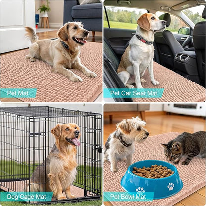 OLANLY Dog Door Mat for Muddy Paws 50x30, Super Absorbent Chenille Mud Mat | - Image 7