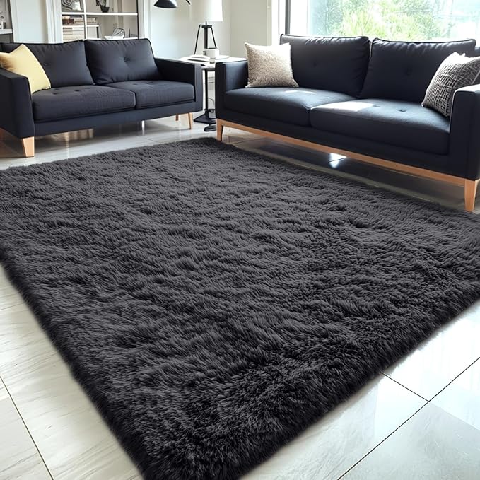 OLANLY 5x6 Area Rugs for Living Room Bedroom, Machine Washable Soft Fluffy by OLANLY