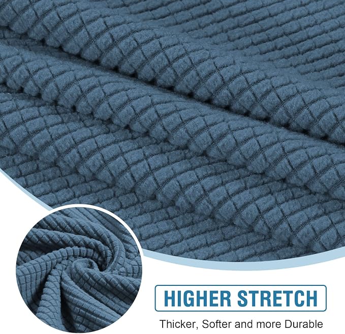 H.VERSAILTEX Sectional Couch Covers 4 Pieces Sofa Seat Cushion Covers L Shape - Image 4
