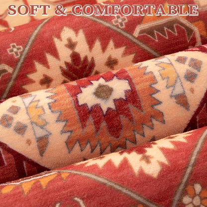 SERISSA 8x10 Washable Non Slip Boho Area Rug - Image 6