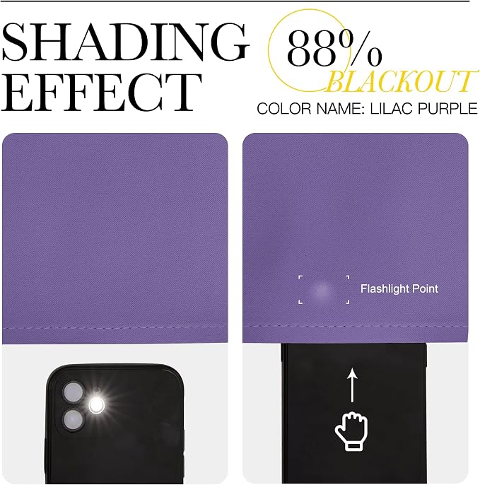 NICETOWN Lilac Purple Blackout Curtains - Image 7