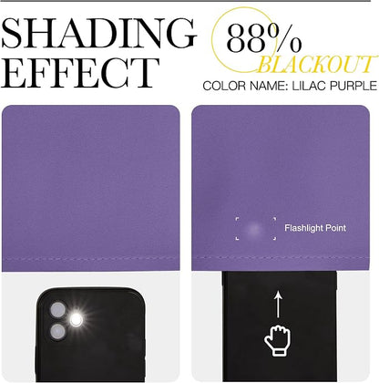 NICETOWN Lilac Purple Blackout Curtains - Image 7