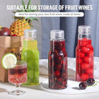 17 Oz Glass Juice Bottles with Lids, Glass Bottles, BPA Free, Borosilicate Glass for Juicing, Smoothies, Infused Water, Beverage Storage, Shaker Bottles (4 Pack)