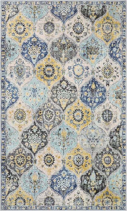 Lahome Moroccan Washable Small Area Rug, 3x5 Area Rug - Image 3